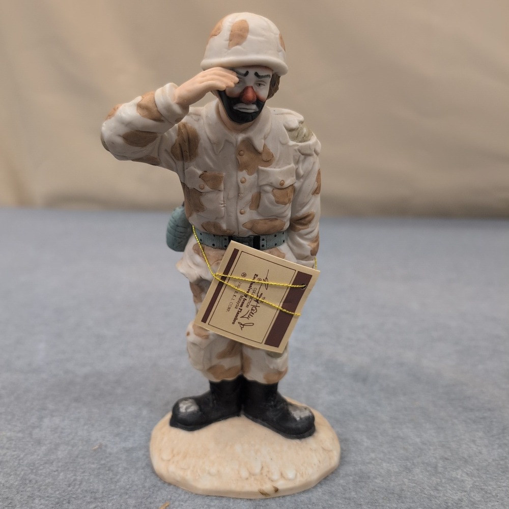Emmett Kelly Jr. Collection "On Maneuvers" Limited Edition Clown Soldier Figure - Picture 1 of 7
